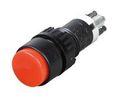 Pushbutton Switch Momentary Function 1NO + 1NC Panel Mount Black / Red