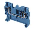Reihenklemme, Federzugklemme, 2 Pole, 500V, 17.5A, 1.5mm², Blau
