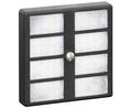 Protection de ventilateur à filtre 80 x 80 mm Polycarbonate