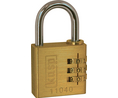 Combination Lock, Brass, 22mm