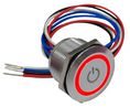 Commutateur tactile capacitif lumineux, Maintenu 1.5 A 30 VDC 1CO IP68