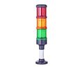 Pre-Assembled Signal Tower Red / Orange / Green 24V Eco-Modul 60 IP66 Screw Terminal 199mm