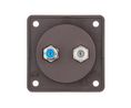 Aerial TV / SAT Wall Outlet Matte INTEGRO IEC (Coaxial) / F Connector Flush Mount Brown