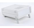 Plastic Enclosure with Air Vents, ABS, 158x199x62mm, Light Grey