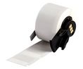 Self Laminating Label Roll, Vinyl, 25.4 x 9.53mm, 250pcs, Transparent / White