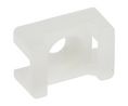 White Cable Tie Mount 10 mm x 15mm, 5mm Max. Cable Tie Width Packung à 250 Stück