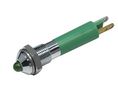 LED Indicator, Green, 6mcd, 24V, 6mm, IP67