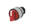 Selector Switch Actuator, 2 Positions Momentary Function / Latching Function Short Lever Red IP65 EAO 46 Series