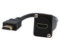 Feed-Through Adapter, D-Type, 200mm, HDMI Socket - HDMI Plug