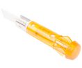Arcolectric (Bulgin) Ltd 0276 Series Orange Neon Panel Mount Indicator, 230V ac, 9.5mm Mounting Hole Size, Solder Tab 230VAC Solder Tab
