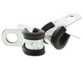 JCS 6mm Black, Zinc Plated Steel P Clip Pack of 50 pieces