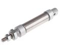 Pneumatic Piston Rod Cylinder - 25mm Bore, 50mm Stroke, ISO 6432 Series, Single Acting