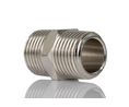 Legris LF3000 Series Straight Threaded Adaptor, R 1/2 Male to R 1/2 Male, Threaded Connection Style