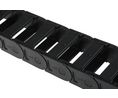 Igus 200, e-chain Black Cable Chain - Flexible Slot, W73 mm x D35mm, L1m, 75 mm Min. Bend Radius, Igumid G, 73, 1m, Igumid G, Svart