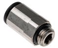 Legris LF3000 Series Straight Threaded Adaptor, M10 Male to Push In 8 mm, Threaded-to-Tube Connection Style