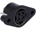 KPJX DC Socket Rated At 7.5A, 20 V dc, Panel Mount, length 25.2mm, Tin