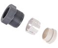 Kabelförskruvning, 13 ... 15mm, Thermoplastic, Svart / Grå / Vit