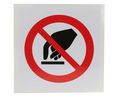 Vinyl Do Not Touch Prohibition Sign, None