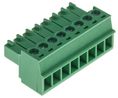 3.5mm Pitch, 8 Way, Pluggable Terminal Block, Plug, Through Hole, Screw Termination, Pack of 10 pieces