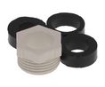 GWconnect Plastic Cable Gland with Washer and Gaskets M20x1.5 Thread Grey