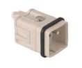 GWconnect Crimp Contact Insert Male 5-Pole 16A for Crimp Contacts Size 3A 21x21, 10 kappaleen pakkaus