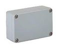 GWconnect Enclosure Die-cast Aluminum S-8100 Seriesout External Mounting Flanges 98 x 64 x 35mm Grey RAL 7001