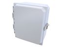 Type 4X Junction Box with Solid Snap Latch Cover, 210x105x255mm, Polyester, Grey