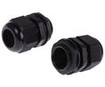 Cable Gland, 13 ... 18mm, M25, Polyamide 6.6, Black, Pack of 10 pieces