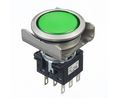 Lampe témoin 24V AC / DC Fixe Vert Borne à soudure/onglet