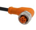 Sensorkabel, M12-Buchse - Offene Enden, 4 Leiter, 5m, IP68, Schwarz