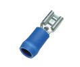 Spade Connector, Partially Insulated, Blue, 1.04 ... 2.63mm², Socket, Pack of 100 pieces