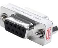 Termination Adapter, DB9 Socket - DB9 Plug Silver