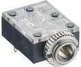 Jack Socket, Right Angle, Silver, 3.5 mm, Poles - 3