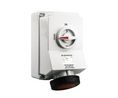 Switchable IP67 Industrial Interlock Socket 3PN+E, Earthing Position 6h, 63A, 400 V