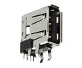 USB typu A, Gniazdo, USB-A 2.0, Prosty, Pozycje - 4, Opakowanie 5 sztuk