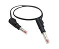 Messleitung mit Schiebeschutz, stapelbar, Bananenstecker, 4 mm, PVC, 32A, 600V, 500mm, 2.08mm², Rot
