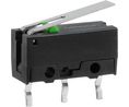 Micro Switch, D2FS, 100mA, 1NO, 0.25N, Hinge Lever