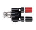 BNC Plug to Double Binding Post Socket 4mm 30 VAC / 60 VDC Black, Red