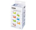 uvex Hi-com Series Green Disposable Ear Plugs, 24 dB Rated, No300 Rulle på 300 delar