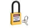 Yellow 1-Lock Aluminium, Nylon Safety Lockout, 6.35mm Shackle