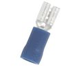 Spade Connector, Partially Insulated, Blue, 1.5 ... 2.5mm², Socket, Pack of 100 pieces
