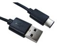 Cable, USB-C Plug - USB-A Plug, 500mm, USB 2.0, Black