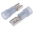 Spade Connector, Partially Insulated, Blue, 1.5 ... 2.5mm², Socket, Pack of 100 pieces