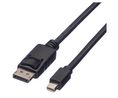 Video Cable, Green, DisplayPort Plug - Mini DisplayPort Plug, 2560 x 1600, 1m