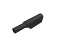 Banaanipistoke Eristetty Shrouded 4 mm Messinki Kulta 1kVAC 1kVDC 24A Ruuviliitin Musta