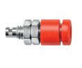 Banana Socket Red 2 mm Nickel 33VAC 70VDC 10A Solder Cup