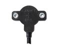Single-turn Absolute Hall Effect Sensor Analogue 30V 360° 0.003 Chassis Mount IP67 Cable