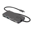 Docking Station, USB-C Plug, Bus-Powered, 100W, Ports Total 6