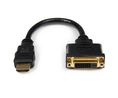 Videoadapter, HDMI-Stecker - DVI-Buchse, 1920 x 1200, Schwarz