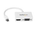 Multi-Port-Adapter, Mini-DisplayPort-Stecker - HDMI-Buchse / VGA-Buchse, Weiss